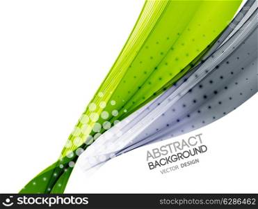 Vector Abstract color lines background. Template brochure design