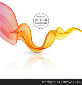Vector Abstract color lines background. Template brochure design