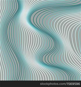 Vector abstract color lines pattern. Waves background with distortion effect. Optical illusion.. Vector abstract waves lines background