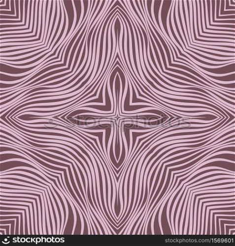 Vector abstract color lines pattern. Waves background with distortion effect. Optical illusion.. Vector abstract color lines pattern