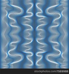 Vector abstract color lines pattern. Waves background with distortion effect. Optical illusion.. Vector abstract waves lines background
