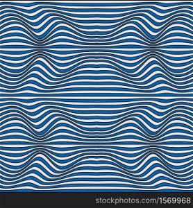 Vector abstract color lines pattern. Waves backgrounds with distortion effect. Optical illusion.. Vector abstract waves lines background