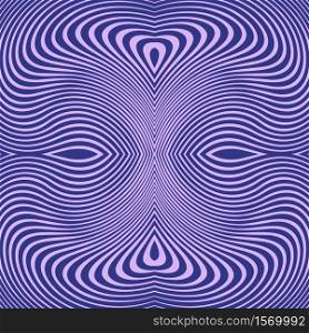 Vector abstract color lines pattern. Waves backgrounds with distortion effect. Optical illusion.. Vector abstract waves lines background