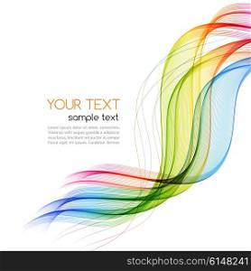 Vector Abstract color wave . Vector Abstract color wave background. Rainbow wave