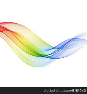 Vector Abstract color wave . Vector Abstract color wave background. Rainbow wave