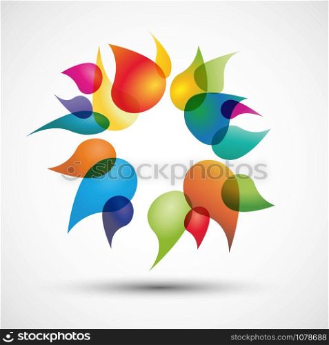Vector abstract colored background with drops