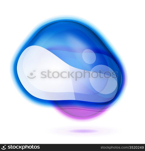 Vector abstract colored glossy shapes
