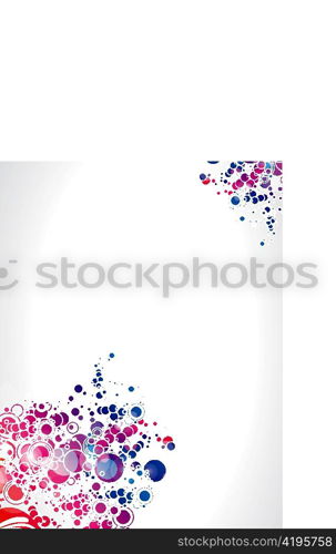 vector abstract colorful background with circles
