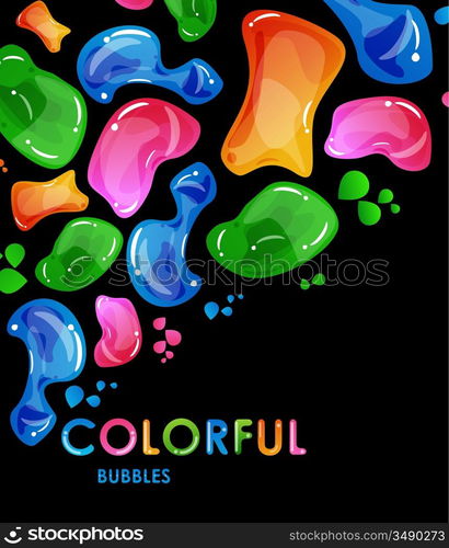 Vector abstract colorful bubbles