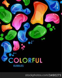Vector abstract colorful bubbles