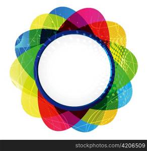 vector abstract colorful frame