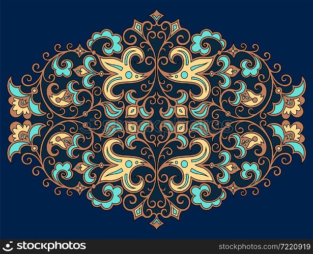 Vector abstract colorful nature decorative ethnic ornamental illustration.. Vector abstract colorful nature decorative ethnic illustration.
