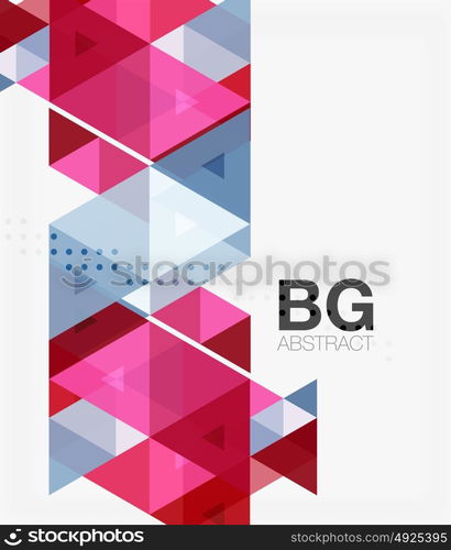 Vector abstract colorful triangle repetition. Vector abstract colorful triangle repetition. Vector template background for workflow layout, diagram, number options or web design