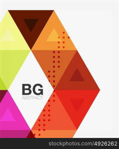 Vector abstract colorful triangle repetition. Vector abstract colorful triangle repetition. Vector template background for workflow layout, diagram, number options or web design