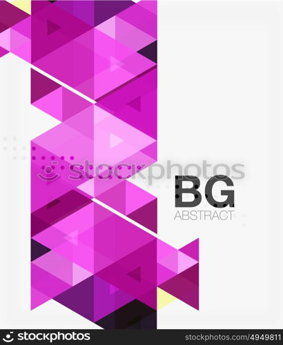 Vector abstract colorful triangle repetition. Vector abstract colorful triangle repetition. Vector template background for workflow layout, diagram, number options or web design