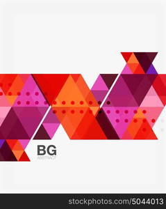 Vector abstract colorful triangle repetition. Vector abstract colorful triangle repetition. Vector template background for workflow layout, diagram, number options or web design