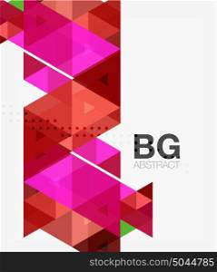 Vector abstract colorful triangle repetition. Vector abstract colorful triangle repetition. Vector template background for workflow layout, diagram, number options or web design