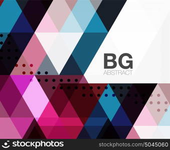 Vector abstract colorful triangle repetition. Vector abstract colorful triangle repetition. Vector template background for workflow layout, diagram, number options or web design