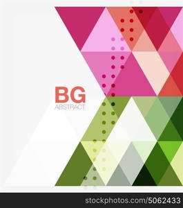 Vector abstract colorful triangle repetition. Vector abstract colorful triangle repetition. Vector template background for workflow layout, diagram, number options or web design