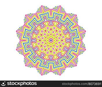 Vector abstract concentric pattern. Vector abstract shape