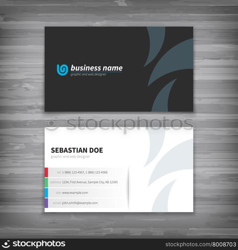 Vector abstract creative business cards