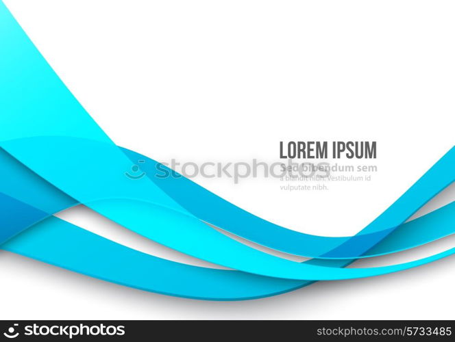 Vector Abstract curved lines background. Template brochure design