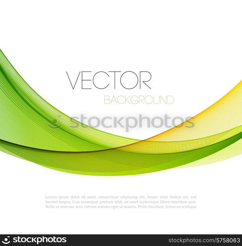 Vector Abstract curved lines background. Template brochure design