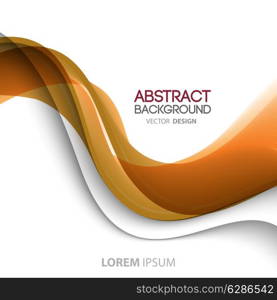 Vector Abstract curved lines background. Template brochure design