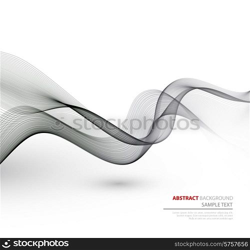 Vector Abstract curved lines background. Template brochure design. Abstract curved lines background. Template brochure design