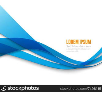 Vector Abstract curved lines background. Template brochure design. Abstract curved lines background. Template brochure design