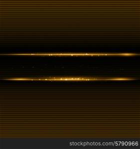 Vector Abstract dark background with gold color light. Abstract dark background with gold color light