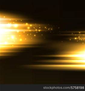 Vector Abstract dark background with light lines. Abstract dark background with light lines