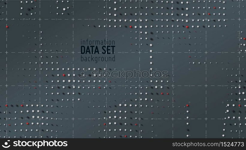 Vector abstract data sorting visualization background. Big data. Sorted data as tiny spheres. Information analytics concept. Filtering machine algorithms. Vector technology background. Trendy cover. Vector abstract data sorting visualization background. Big data. Sorted data as tiny spheres. Information analytics concept. Filtering machine algorithms. Vector technology background. Trendy cover.