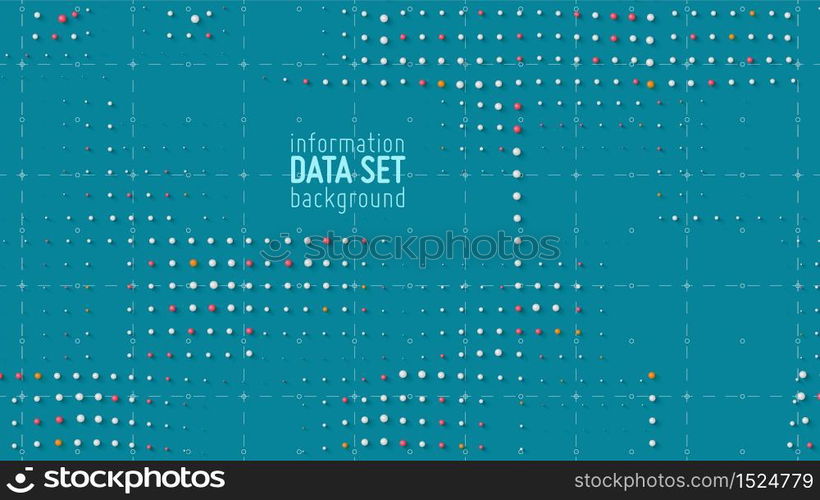 Vector abstract data sorting visualization background. Big data. Sorted data as tiny spheres. Information analytics concept. Filtering machine algorithms. Vector technology background. Trendy cover. Vector abstract data sorting visualization background. Big data. Sorted data as tiny spheres. Information analytics concept. Filtering machine algorithms. Vector technology background. Trendy cover.