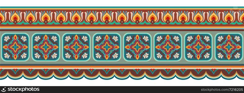 Vector abstract decorative ethnic ornamental illustration. Stripe background. Vector abstract decorative ethnic ornamental illustration
