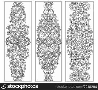 Vector abstract decorative nature ethnic ornamental elements set.. Vector decorative nature ethnic ornamental elements set.