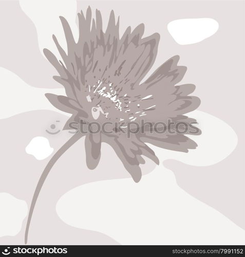 vector abstract desaturated flower