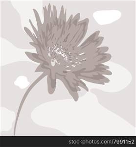 vector abstract desaturated flower