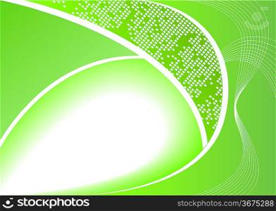 ""Vector abstract digital green background; clip-art""