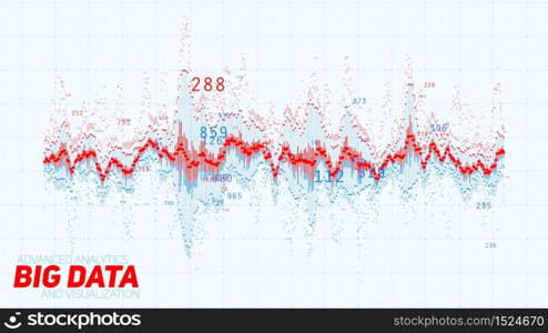 Vector abstract financial big data graph visualization. Stock index infographics aesthetic design. Visual information complexity. Intricate data threads chart. Business analytics.. Vector abstract financial big data graph visualization. Stock index infographics aesthetic design. Visual information complexity. Intricate data threads chart. Business analytics