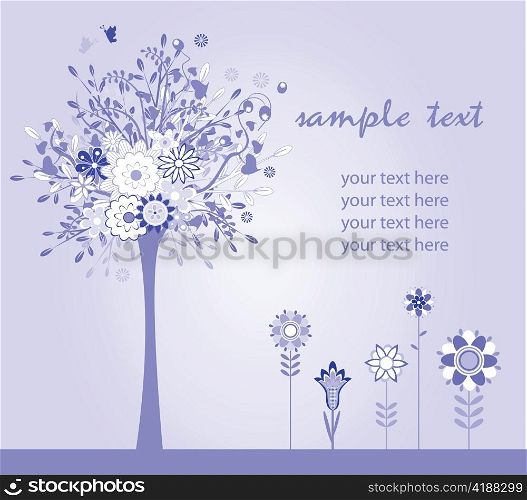 vector abstract floral