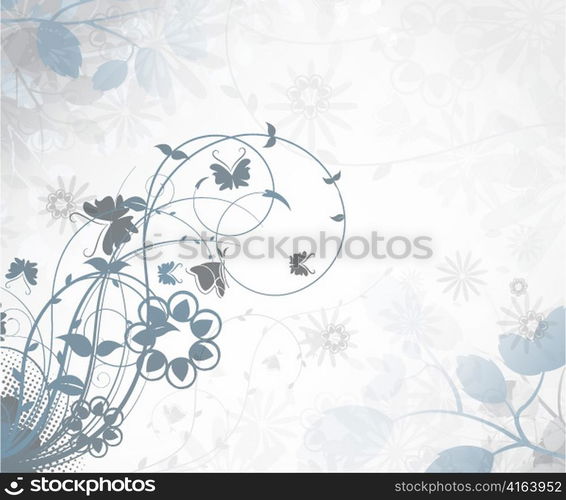 vector abstract floral background