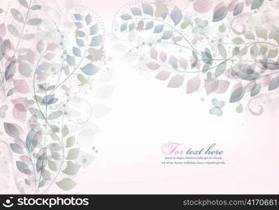 vector abstract floral background