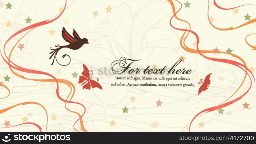 vector abstract floral background