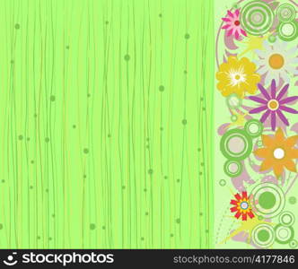 vector abstract floral background