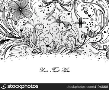 vector abstract floral background