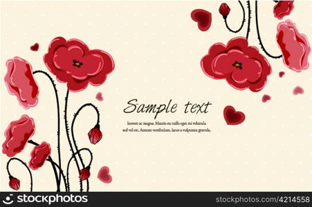 vector abstract floral background