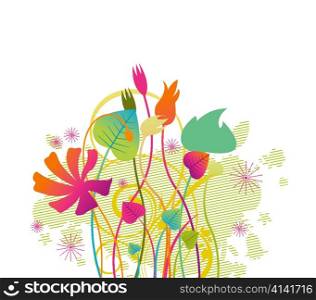 vector abstract floral illustration
