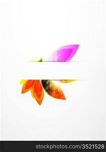 Vector abstract flower background