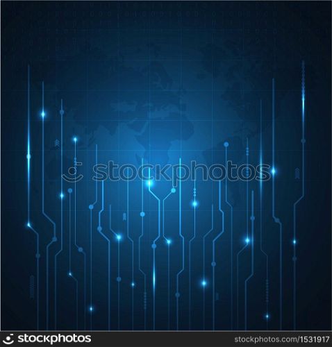 Vector Abstract futuristic circuit board. Hi-tech digital technology concept. future innovation development. abstract background.